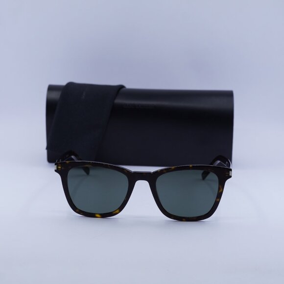 Saint Laurent SL716 SLIM 002 Square Sunglasses - Havana/Grey - Picture 3 of 11